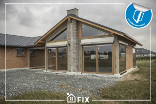 Montaż okien PVC + aluminiowych w domu jednorodzinnym FIXOKNA