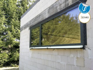 Aluminiowe okna i drzwi wykonane na profilach Aluprof MB-86ST oraz MB- 77 HS HI. Szymko