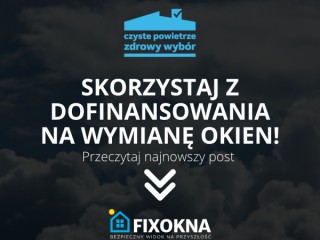 Dofinansowanie do wymiany okien i drzwi FIXOKNA