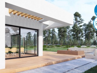 Piękny dom z oknami PVC oraz aluminiowym HST BEMARES